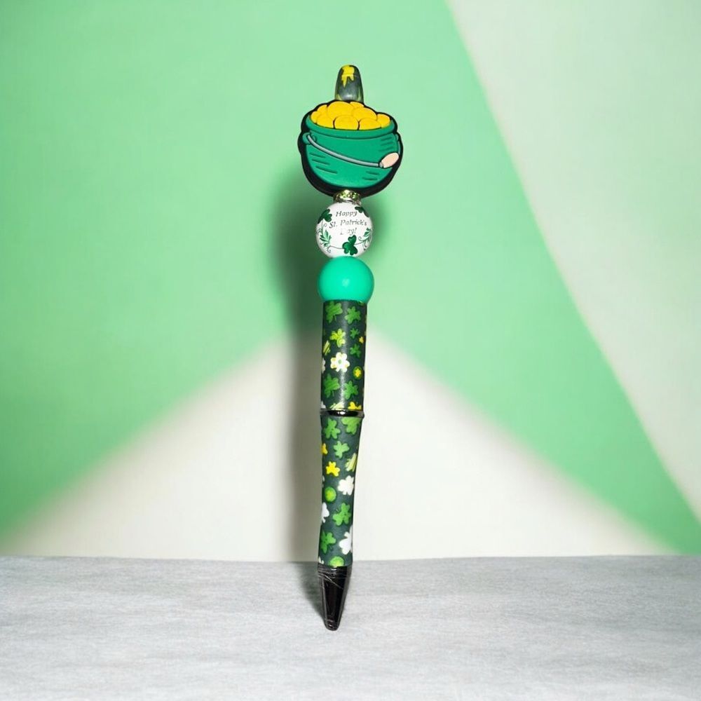 Green Shamrock St. Patrick’s Day Themed Pen